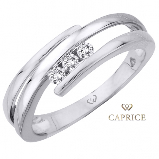 Woman diamond ring, white gold