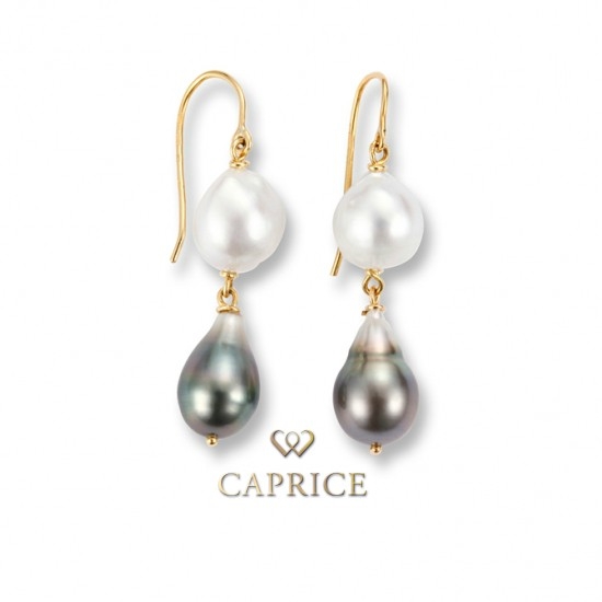 Woman pearl earrings.