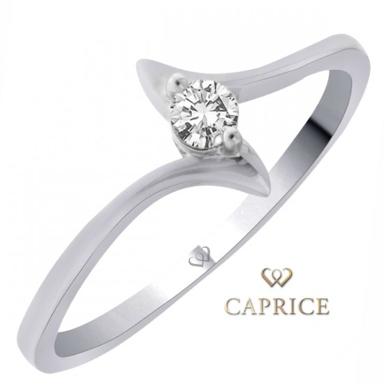 Woman diamond ring, white gold