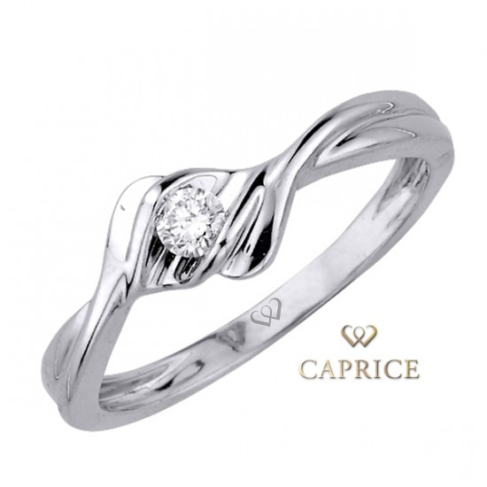 Woman diamond ring, white gold