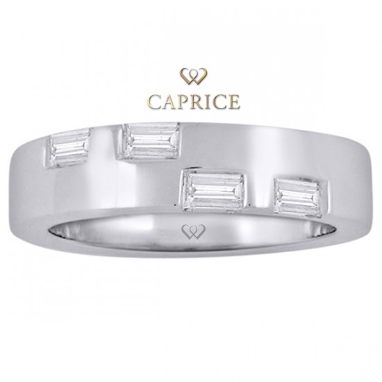 Woman diamond ring , white gold