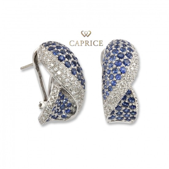 Woman diamond earrings