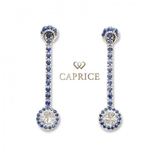 Woman diamond earrings