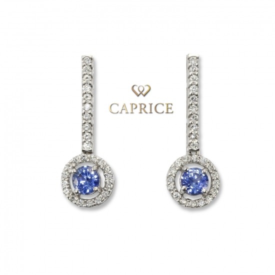 Woman diamond earrings