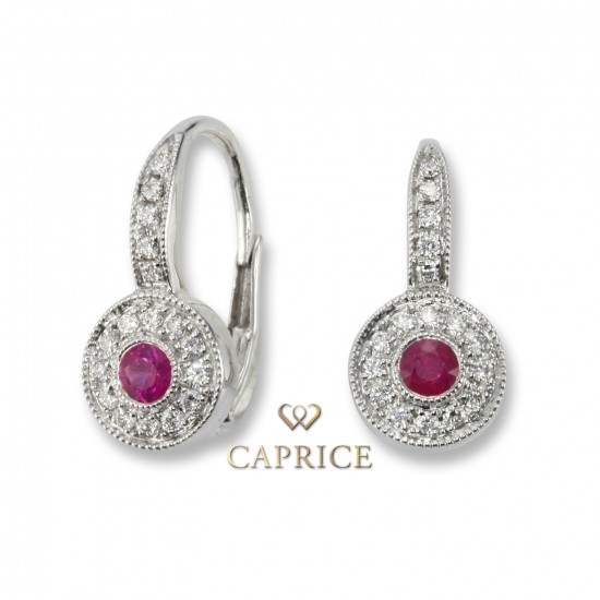 Woman diamond earrings