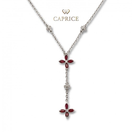 Woman diamond necklace