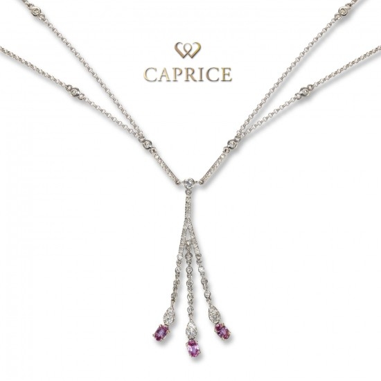 Woman diamond necklace